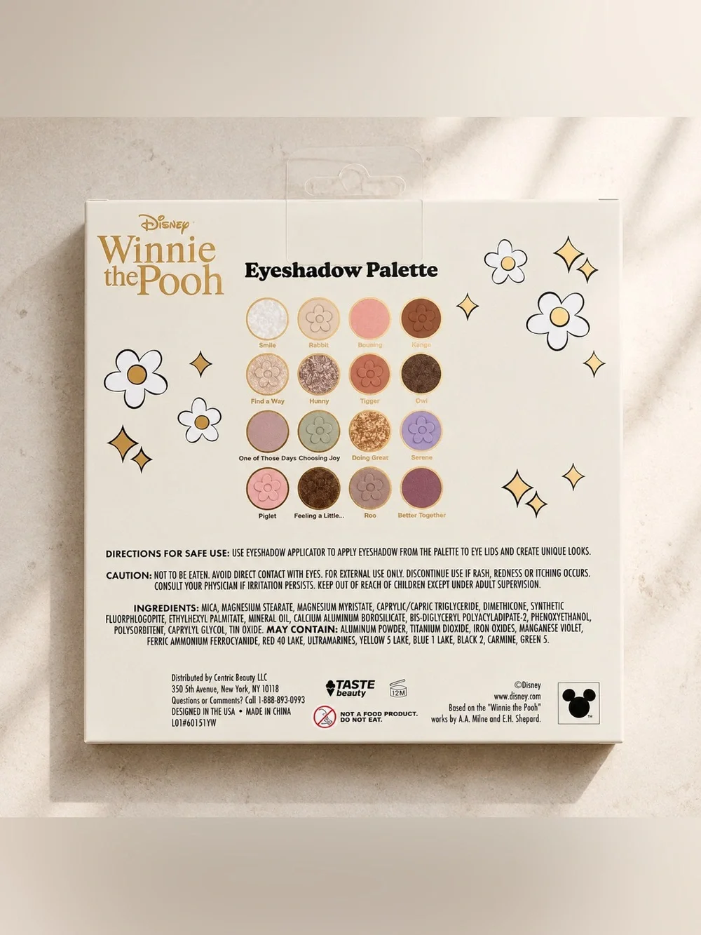 Disney Winnie the Pooh 16 Shade Eyeshadow Palette New